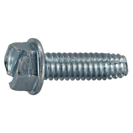 MIDWEST FASTENER Sheet Metal Screw, 1/4" x 7/8 in, Zinc Plated Steel Hex Head Hex Drive, 15 PK 38403